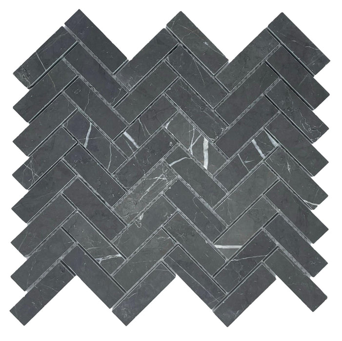 62HERPIEGYH Herringbone Pietra Grey Honed