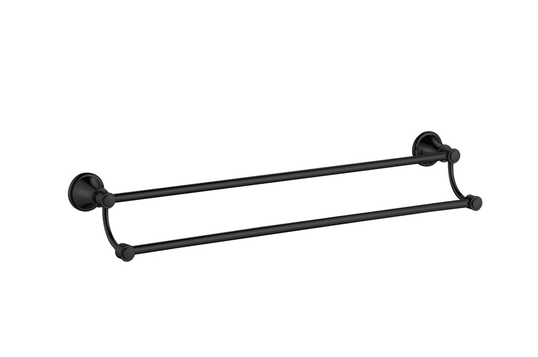 800mm Clasico Chrome/Brushed Nickel/Brushed Gold/Matt Black Double Towel Rail - HD reno