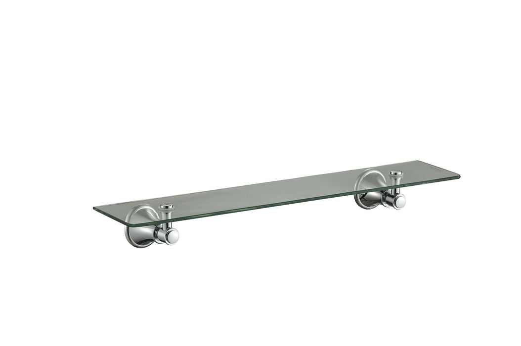 Clasico Chrome/Brushed Nickel/Brushed Gold/Matt Black Glass Shelf - HD reno
