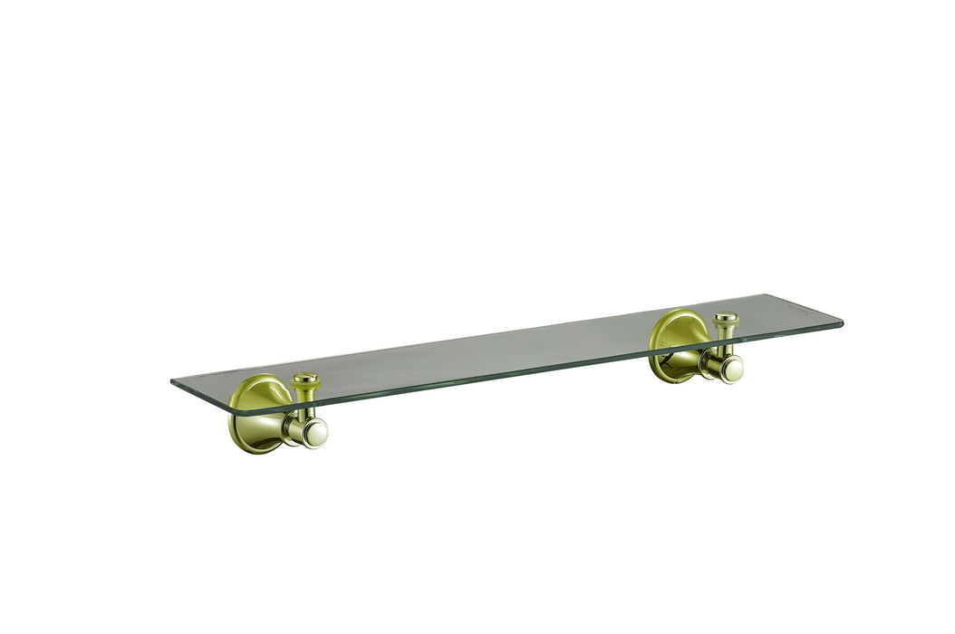 Clasico Chrome/Brushed Nickel/Brushed Gold/Matt Black Glass Shelf - HD reno