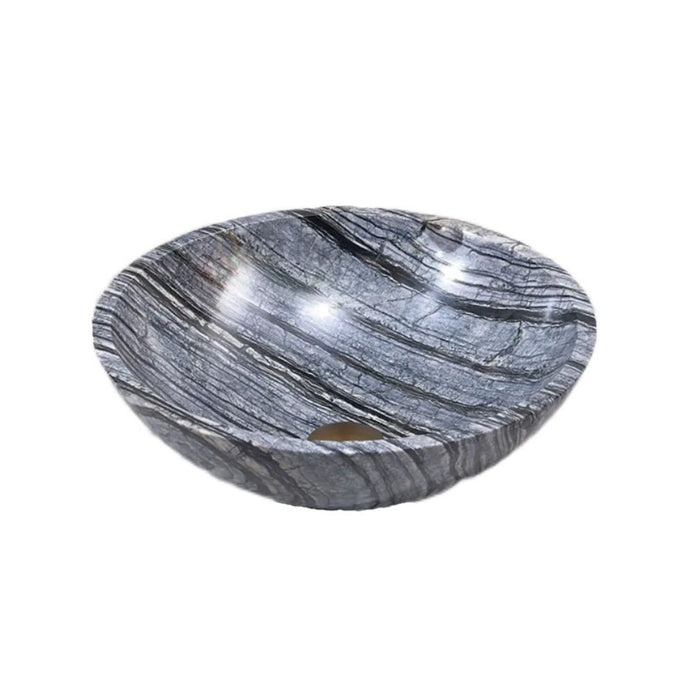 420*420*140mm Marble Stone Round Above Counter Art Basin