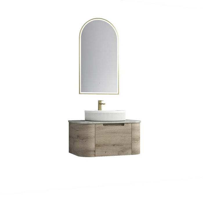 750-1800*460*350mm Aulic Hamilton Plywood Wall Hung Curving Vanity and German Accessories - HD reno