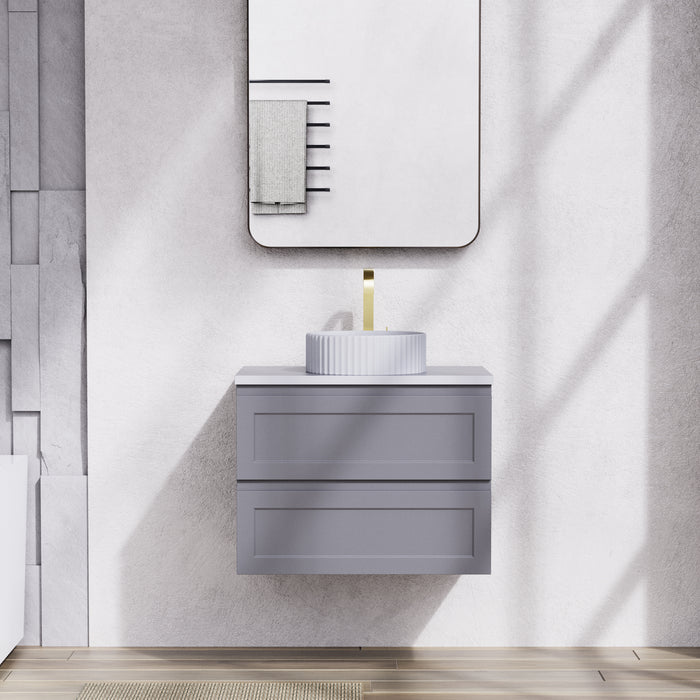600-1500*460*560mm Matt Grey Bathroom Vanity Wall Hung Cabinet Only and Ceramic/Stone Top Available
