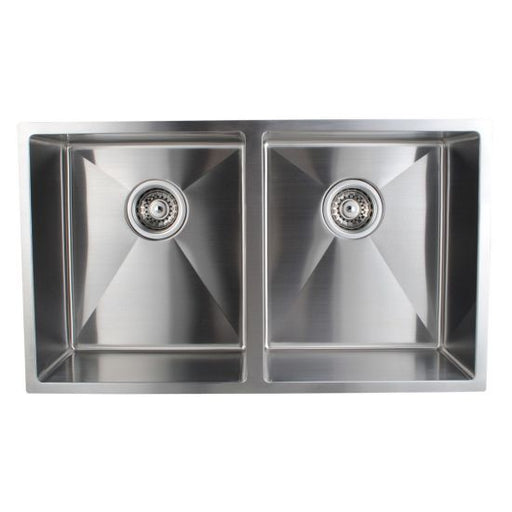 770*440*230mm ACA 304 Stainless Steel Double Bowls Top/Undermount Kitchen/Laundry Sink - HD reno