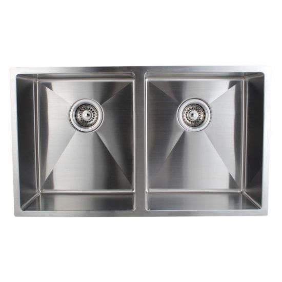 770*440*230mm ACA 304 Stainless Steel Double Bowls Top/Undermount Kitchen/Laundry Sink - HD reno