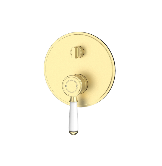 Clasico Wall Diverter Mixer Trim Kits Ceramic Handle Brushed Gold/Brushed Nickel/Chrome/Matt Black
