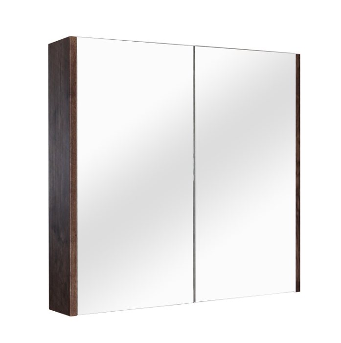 600-1500*720*150mm Poseidon Wood Grain Dark Oak PVC Filmed On High Density MDF Board Rectangle Shaving Cabinet