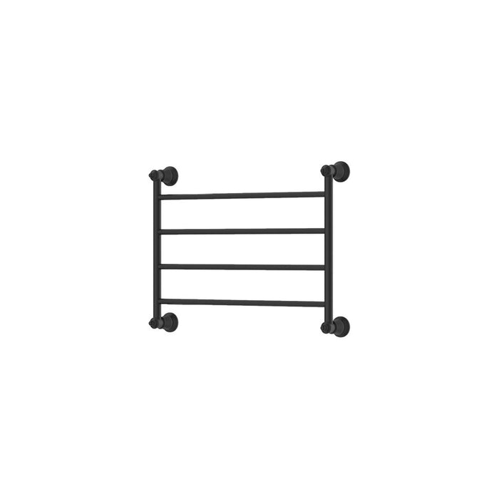 600*450*92.5mm Lillian Matte Black Stainless Steel Heated Towel Rail