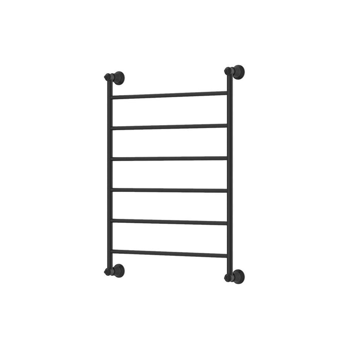 600*800*92.5mm Lillian Matte Black Stainless Steel Heated Towel Rail