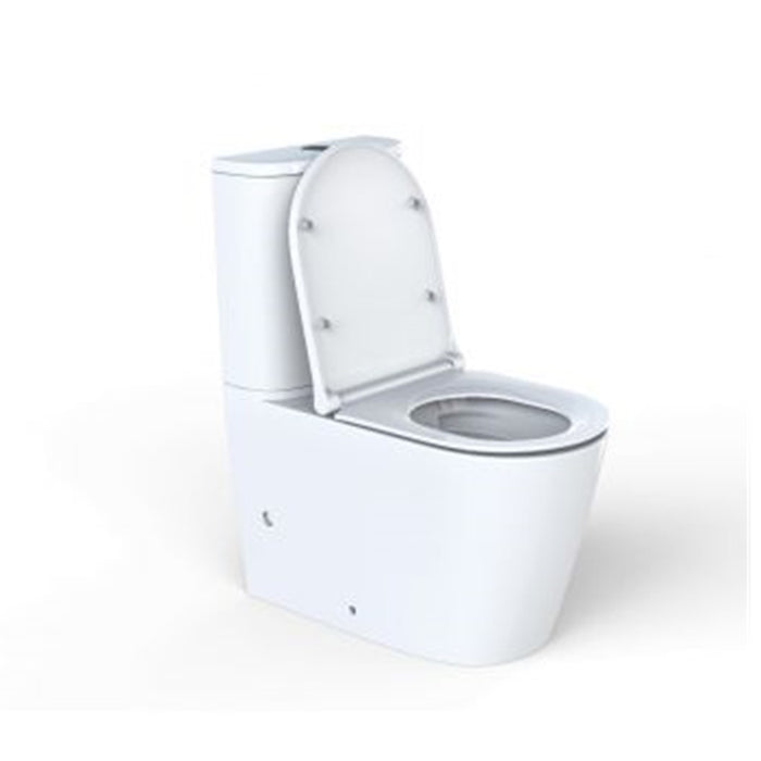 700*385*820mm Aquaperla Arrow Sergio Dual Washdown Two-piece Ceramic Gloss White Rimless Back To Wall Toilet - HD reno