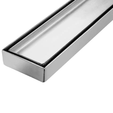 600-3000mm Somer Silver DIY Wide Tile Insert Floor Grate Tile Insert Drain (No Outlet)