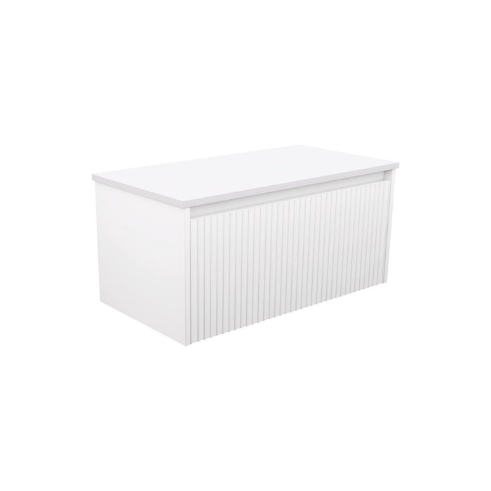 750-1500*460*420mm FIE Alina Satin White Cabinet Only and Ceramic / Stone Top Available Wall Hung Vanity
