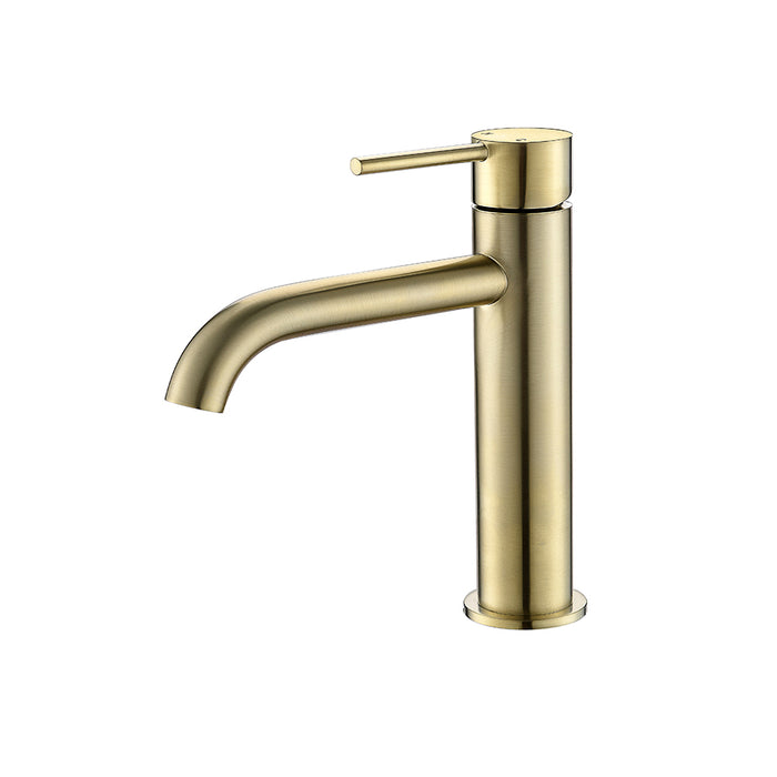 Modernnational Divine Brushed Bronze Stainless Steel High Rise Basin Mixer
