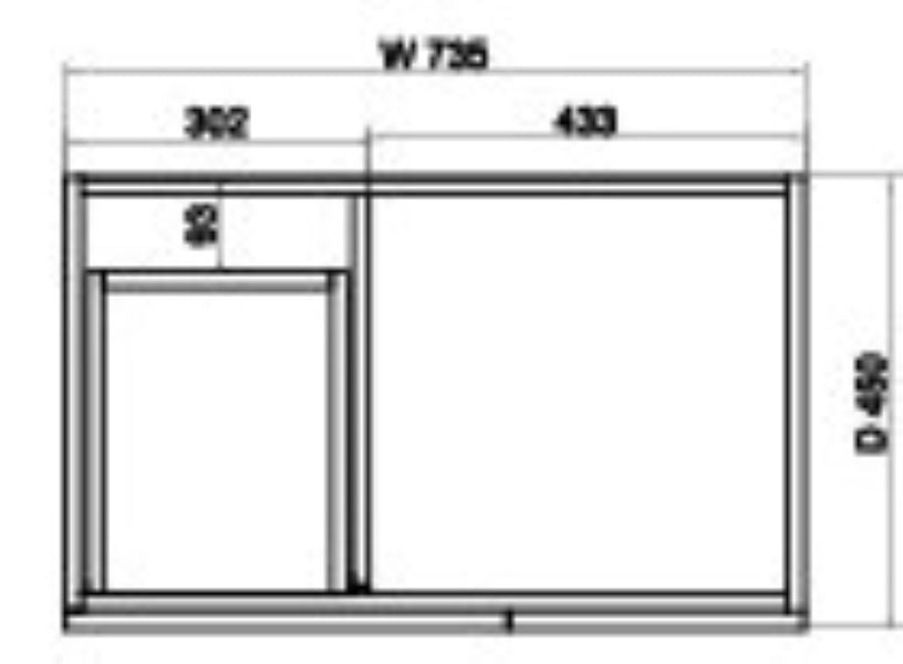 600-1500mm ABS Miami Matt White Shaker Plywood Freestanding(on Kickboard) Vanity Cabinet - HD reno