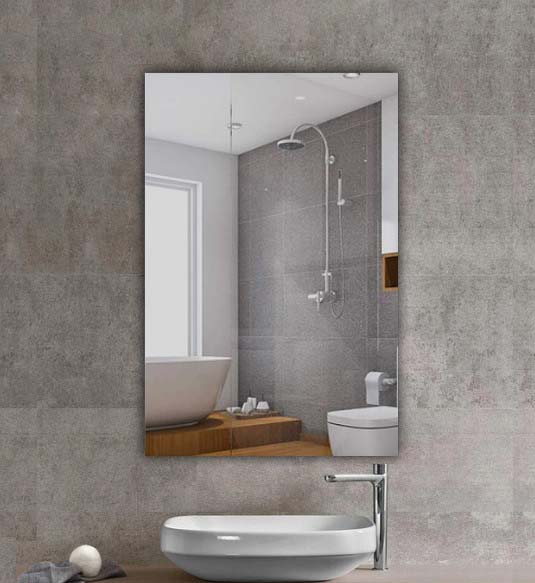 600-1500mm ABS Pencil Edge Copper-Free Rectangle Square Wall Mounted Mirror Only - HD reno
