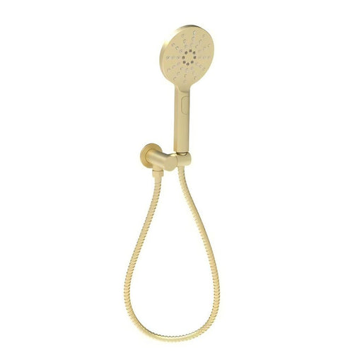Cora Round Hand Shower On Wall Outlet Bracket Brushed Nickel/Brushed Gold/Gun Metal - HD reno