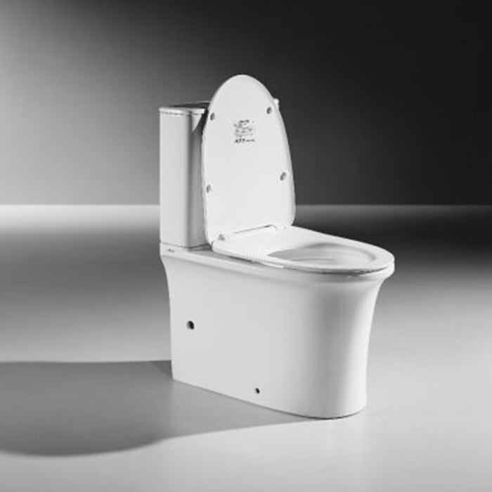 655*400*810mm Aquaperla Arrow Orzo Dual Washdown Two-piece Ceramic Gloss White Rimless Back To Wall Toilet - HD reno