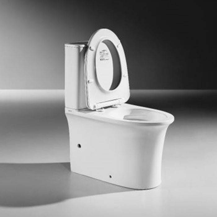 655*400*810mm Aquaperla Arrow Orzo Dual Washdown Two-piece Ceramic Gloss White Rimless Back To Wall Toilet - HD reno