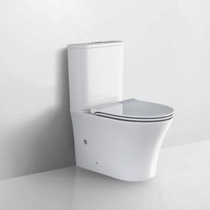 670*380*810mm Aquaperla Arrow Armino Dual Washdown Two-piece Ceramic Gloss White Back To Wall Toilet - HD reno