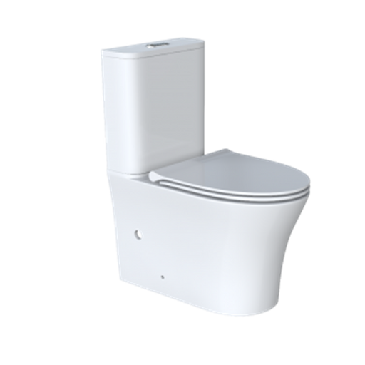 670*380*810mm Aquaperla Arrow Armino Dual Washdown Two-piece Ceramic Gloss White Back To Wall Toilet - HD reno