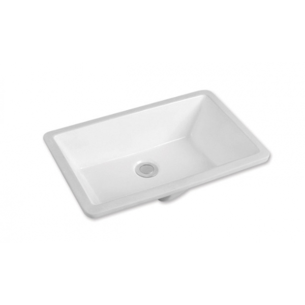 530*350*180mm SIMA Gloss White Ceramic Finishing Under Mount Basin 32mm With Overflow Waste Not Included With Basin