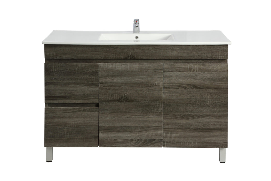 1200mm Berge Dark Grey Floor MDF Vanity and Shaving Cabinet and Tall Boy