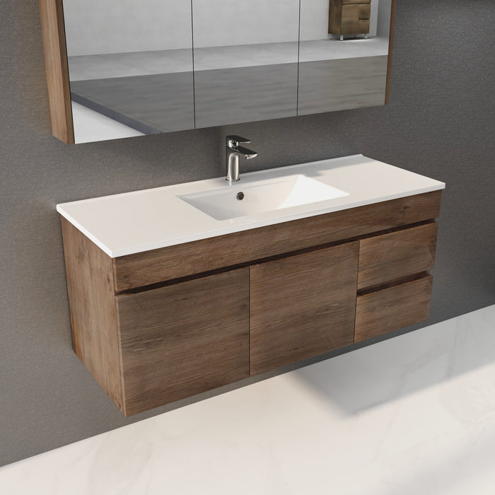 600-1500mm*500mm*450mm Berge Dark Oak MDF Wall Hung Vanity