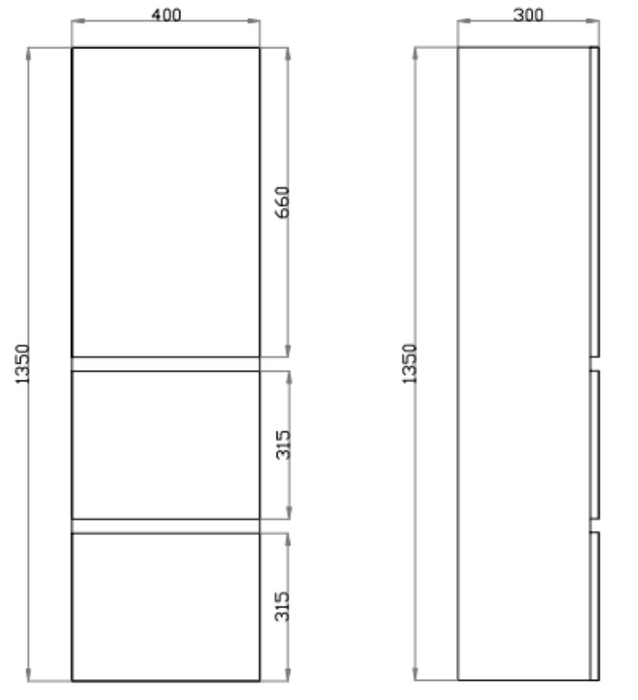 1200mm Berge Dark Grey Floor MDF Vanity and Shaving Cabinet and Tall Boy