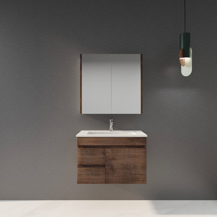 600-1500mm*500mm*450mm Berge Dark Oak MDF Wall Hung Vanity