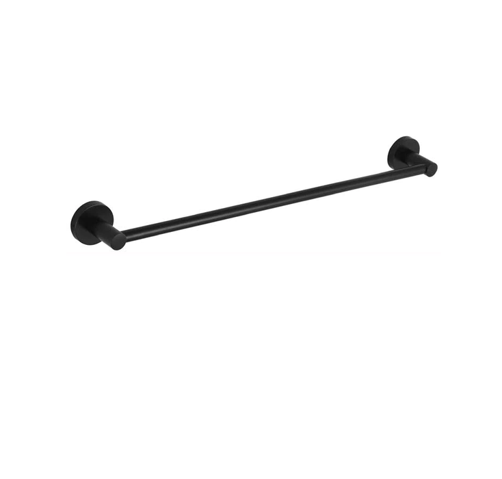 Ideal Single Towel Rail - 600mm (Black)