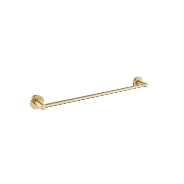 Ideal Single Towel Rail - 600mm (Brushed Gold)