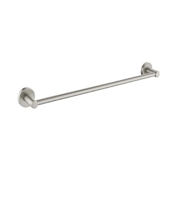 Ideal Single Towel Rail - 750mm (Brushed Nickel)