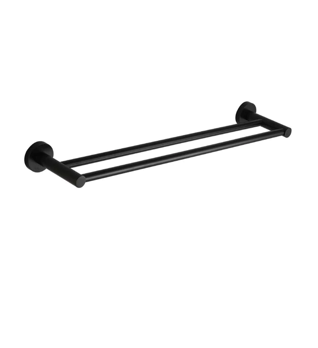 Ideal Double Towel Rail - 900mm (Black)
