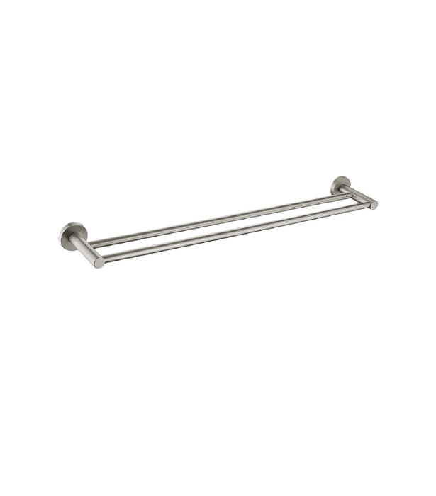 Ideal Double Towel Rail - 750mm (Brushed Nickel)