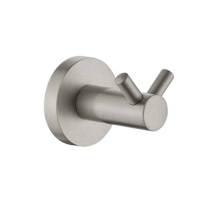 Ideal Double Robe Hook (Brushed Nickel)