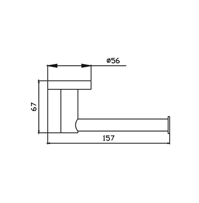 Ideal Toilet Roll Holder (Brushed Nickel)