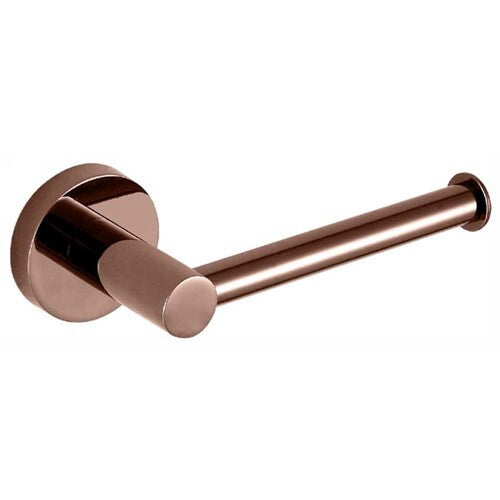 Rose Gold Ideal Toilet Roll Holder Wall Round Mount Plate