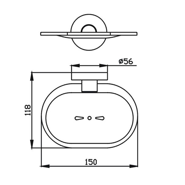 Ideal Soap Dish (Brushed Gold)