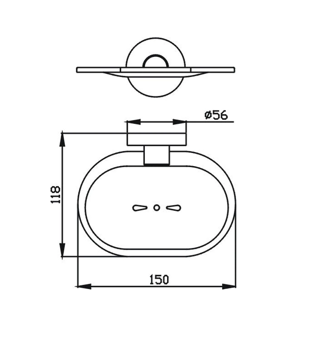 Ideal Soap Dish (Black)