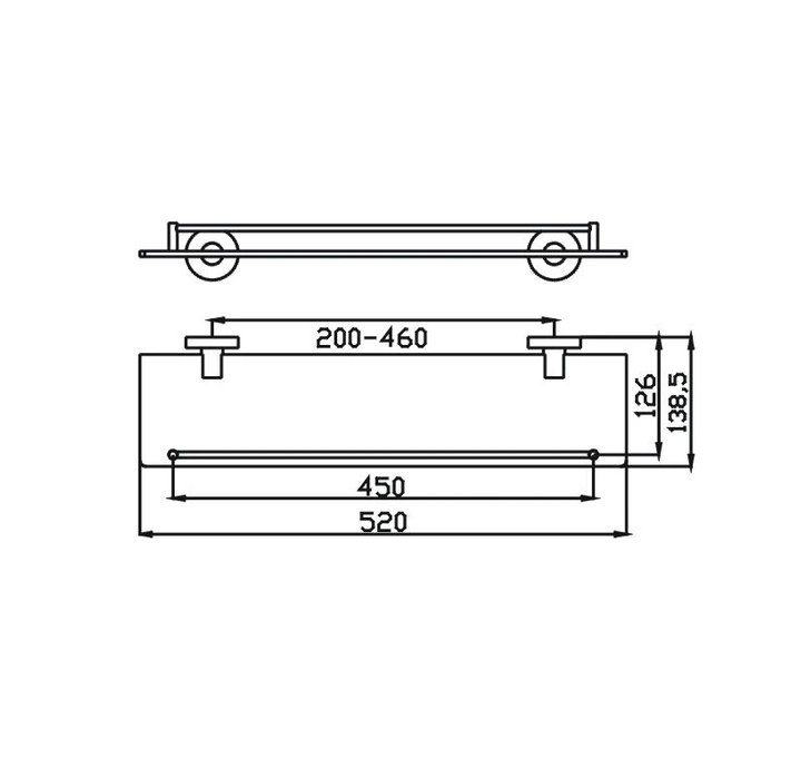 Ideal Shelf (Brushed Nickel)
