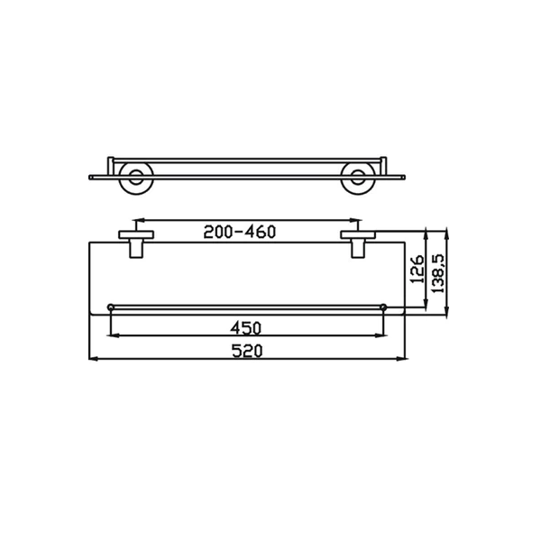 Ideal Shelf (Brushed Gold)