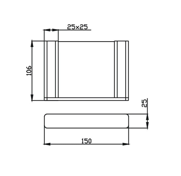 Elegant Soap Dish (Black)