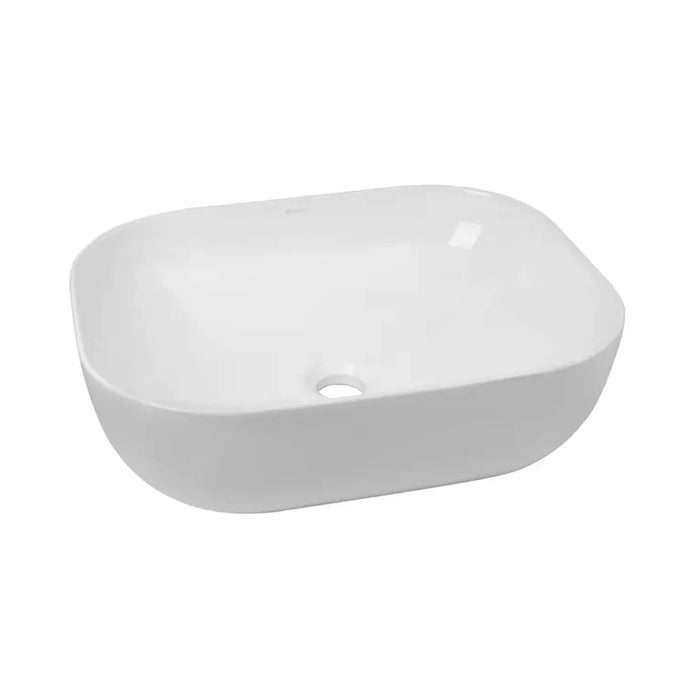 500*400*145mm Gloss White/Matte Black & Gloss White Ceramic Rectangle Ultra Slim Above Counter Basin