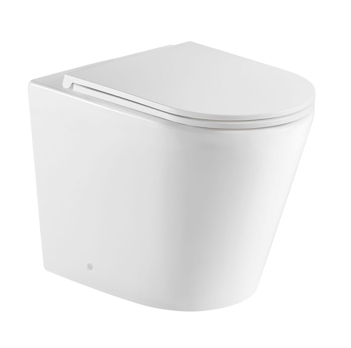 580*360*430mm Unicassa Berlin99 High Gloss White/Matt Black/Matt White Ceramic Rimless Tornado Wall Faced Toilet