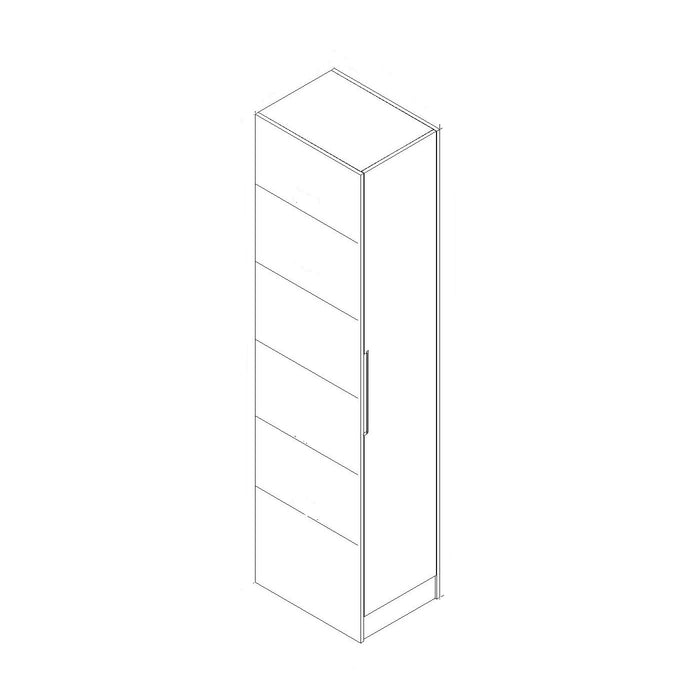 450*598*2200mm White Kitchen Cabinet One Door