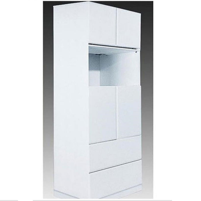 635*598*2200mm White Cabinet Two door microwave Pantry
