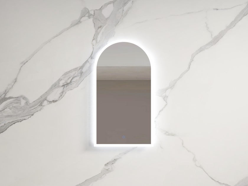 500*900*30mm Infinity Frameless/Black/Gold Glass Arch Dimmable Colour Pencil Edge LED Mirror