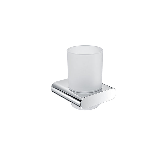 BK KOMPAKT RUND Chrome/Matt Black/Brushed Nickel Brass Single Round Tumbler Holders