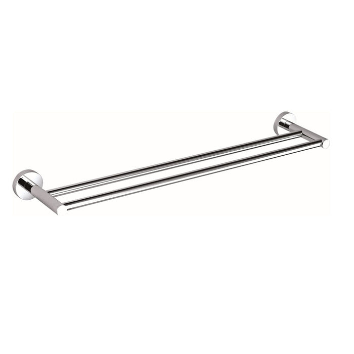 750mm BK RUND Chrome/Matt Black/Brushed Nickel/Brushed Gold/Brushed Gun Metal/Brushed Bronze Brass Double Round Bars Towel Rails - HD reno