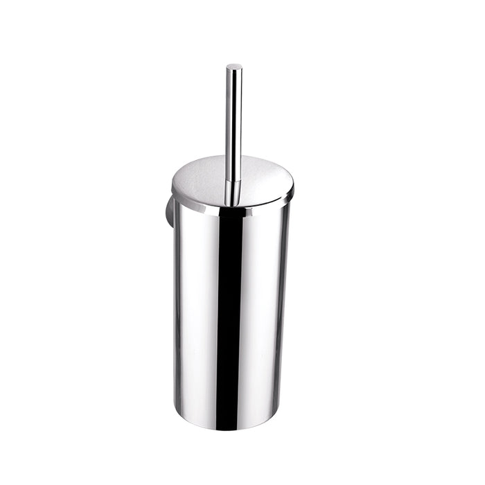 BK RUND Luxury Chrome Brass Round Toilet Brush - HD reno